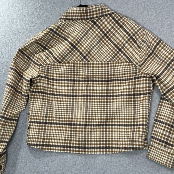 NWT The North Face Women's Valley Flannel Shirt Jacket Utility Brown MED. $110 - Picture 15 of 16